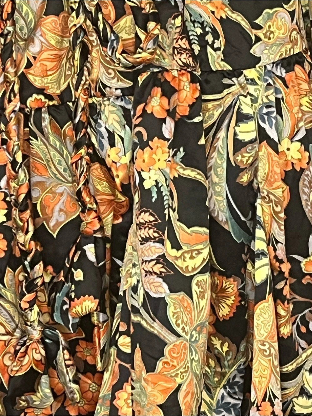Sweet Lemon ptp 20 Floral Paisley Tie-Waist Mini Dress. - Picture 5 of 5